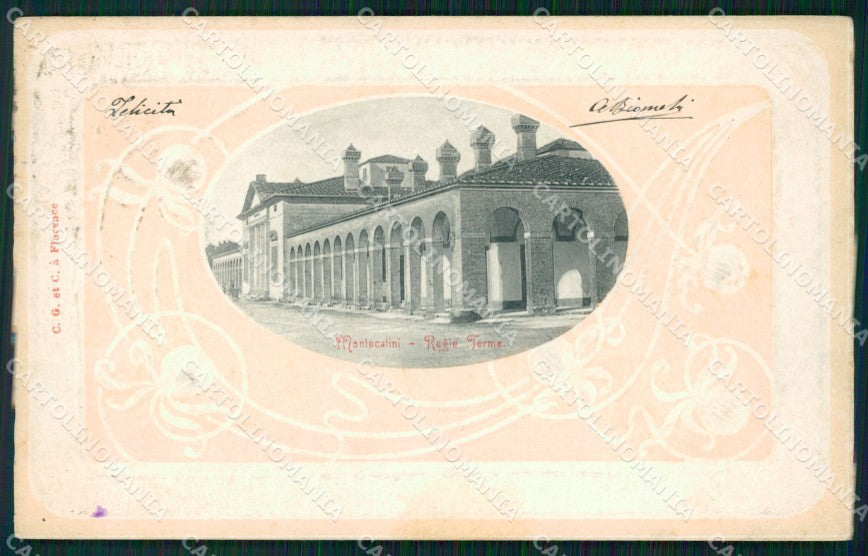 Pistoia Montecatini Regie Terme di Rilievo cartolina WX2042 – fronte