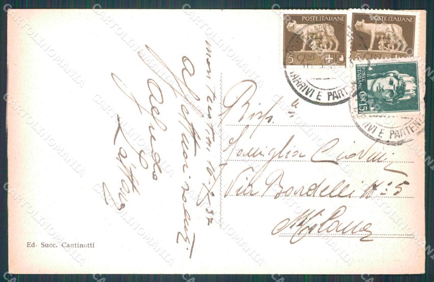 Pistoia Montecatini Stabilimento Tettuccio STRAPPINI cartolina WX2047 – retro