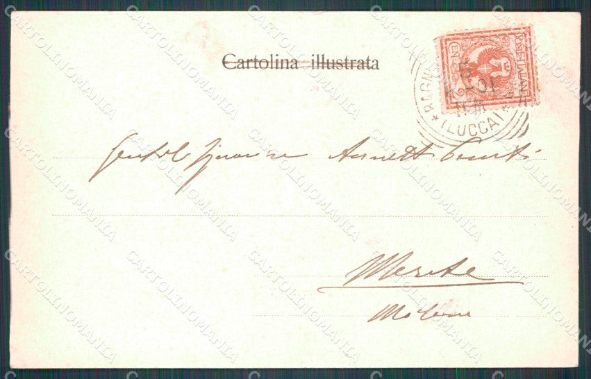 Pistoia Montecatini Stabilimento Tettuccio Carrozza PIEGHINA cartolina WX2050 – retro