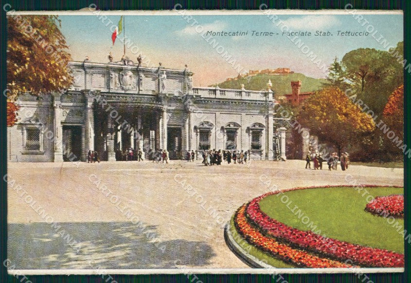 Pistoia Montecatini Stabilimento Tettuccio cartolina WX2053 – fronte