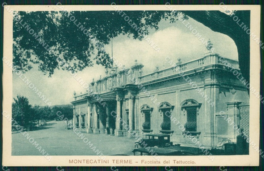 Pistoia Montecatini Stabilimento Tettuccio Auto cartolina WX2055 – fronte