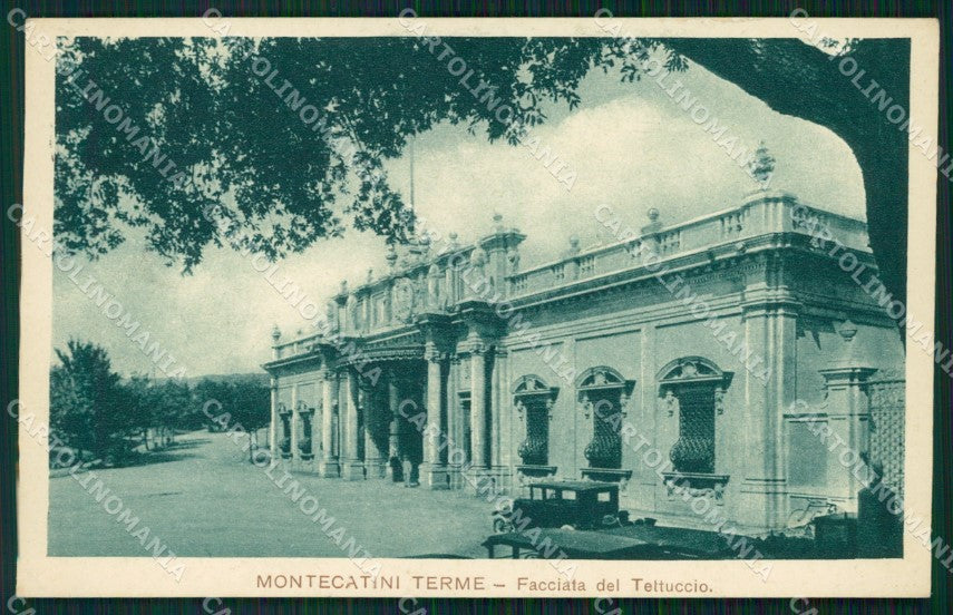 Pistoia Montecatini Stabilimento Tettuccio Auto cartolina WX2056 – fronte