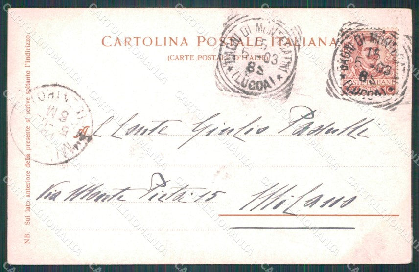 Pistoia Montecatini Fonte Tettuccio cartolina WX2073 – retro