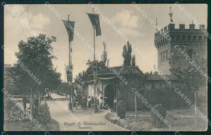 Pistoia Montecatini Stabilimento Tamerici Foro cartolina WX2074 – fronte