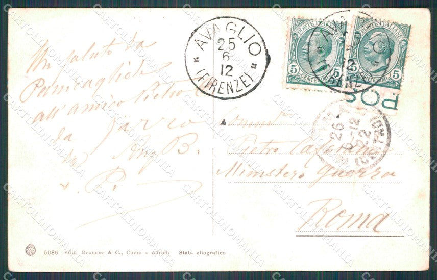 Pistoia Montecatini Stabilimento Tamerici Foro cartolina WX2074 – retro
