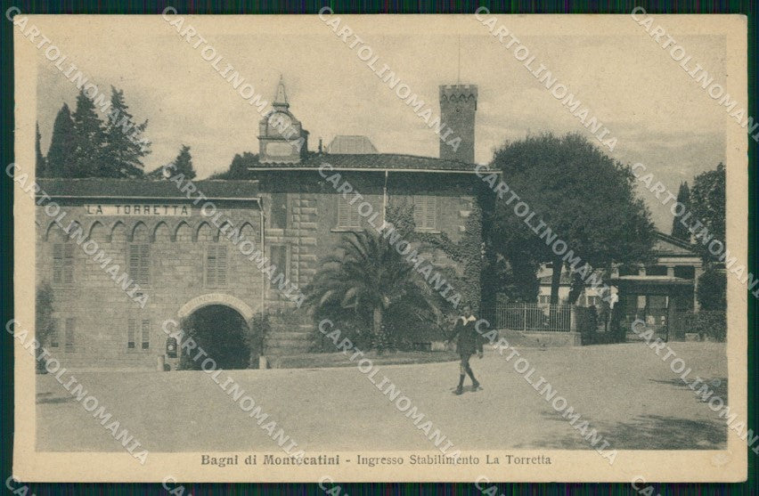Pistoia Montecatini Stabilimento Torretta cartolina WX2075 – fronte