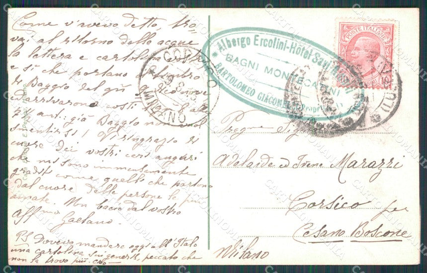 Pistoia Montecatini Stabilimento Tettuccio cartolina WX2080 – retro