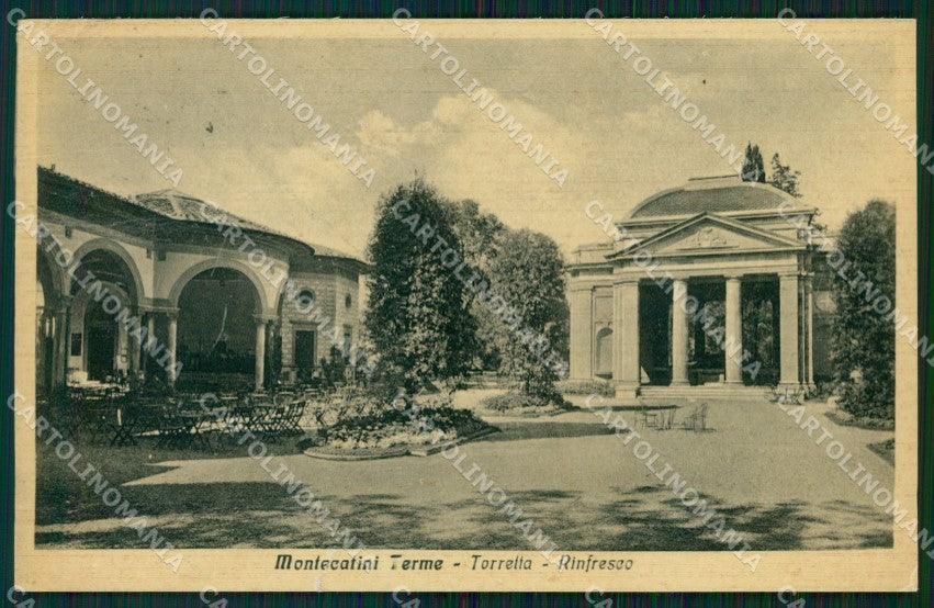 Pistoia Montecatini Stabilimento Torretta STRAPPINO PIEGHINA cartolina WX2084 – fronte