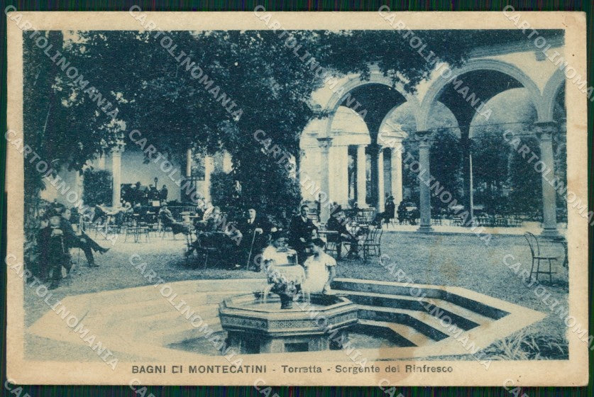 Pistoia Montecatini Sorgente Torretta MACCHIA cartolina WX2085 – fronte
