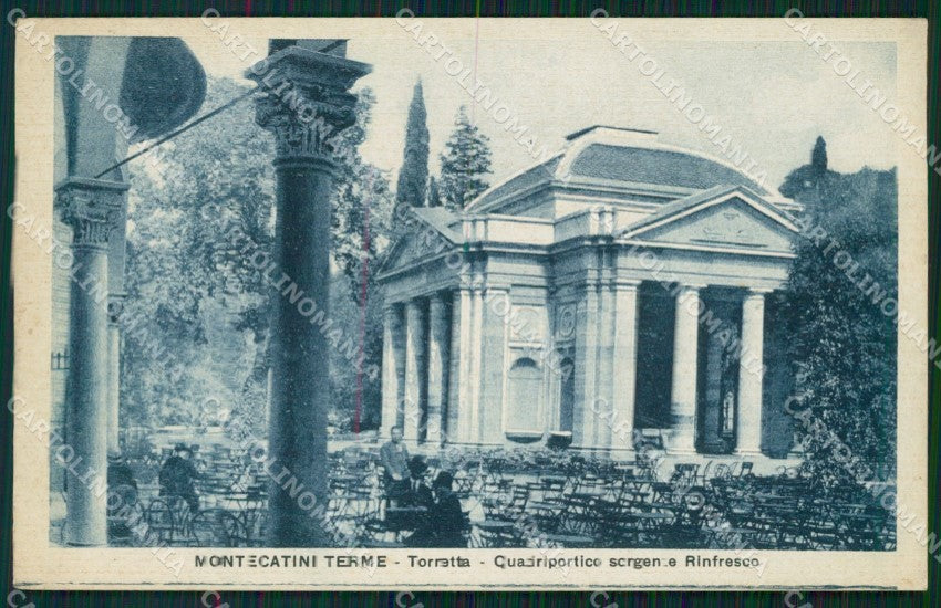 Pistoia Montecatini Stabilimento Torretta Quadriportico cartolina WX2090 – fronte