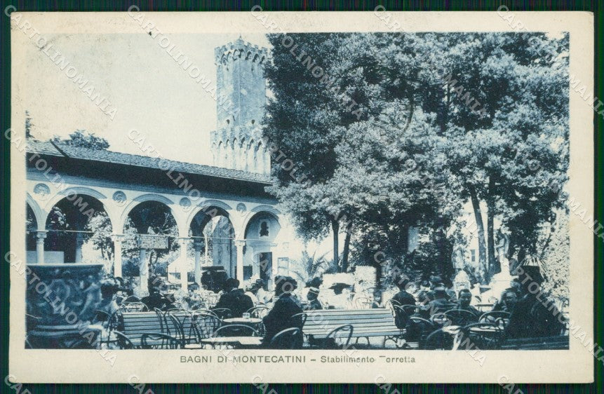 Pistoia Montecatini Stabilimento Torretta cartolina WX2095 – fronte