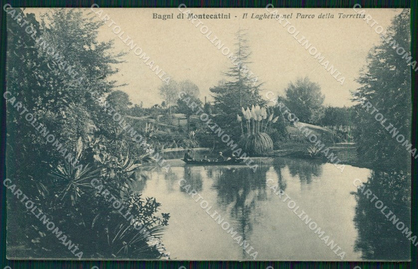 Pistoia Montecatini Stabilimento Torretta Laghetto cartolina WX2099 – fronte