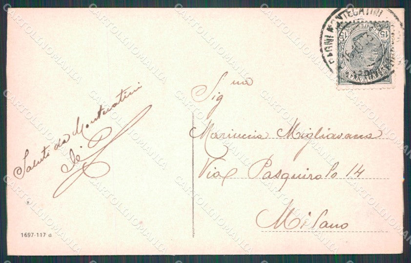 Pistoia Montecatini Stabilimento Torretta Laghetto cartolina WX2099 – retro