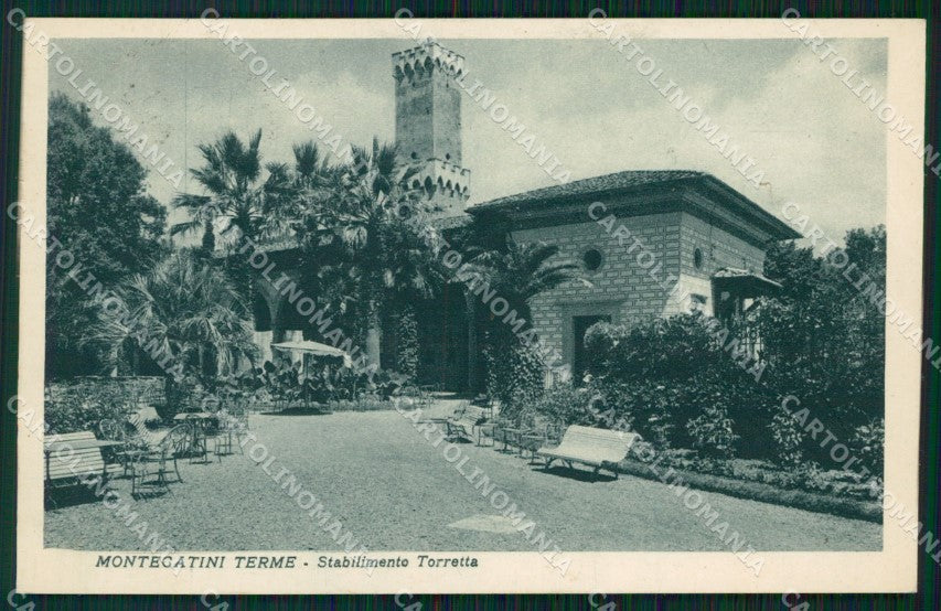 Pistoia Montecatini Stabilimento Torretta PIEGHINE cartolina WX2101 – fronte