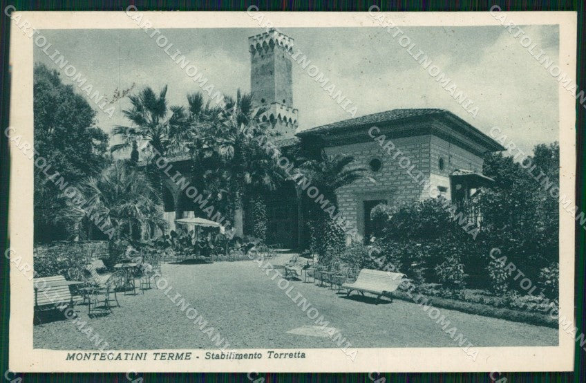 Pistoia Montecatini Stabilimento Torretta cartolina WX2102 – fronte