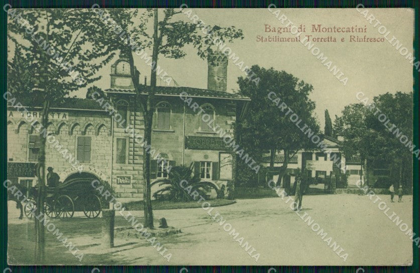 Pistoia Montecatini Stabilimento Torretta cartolina WX2106 – fronte