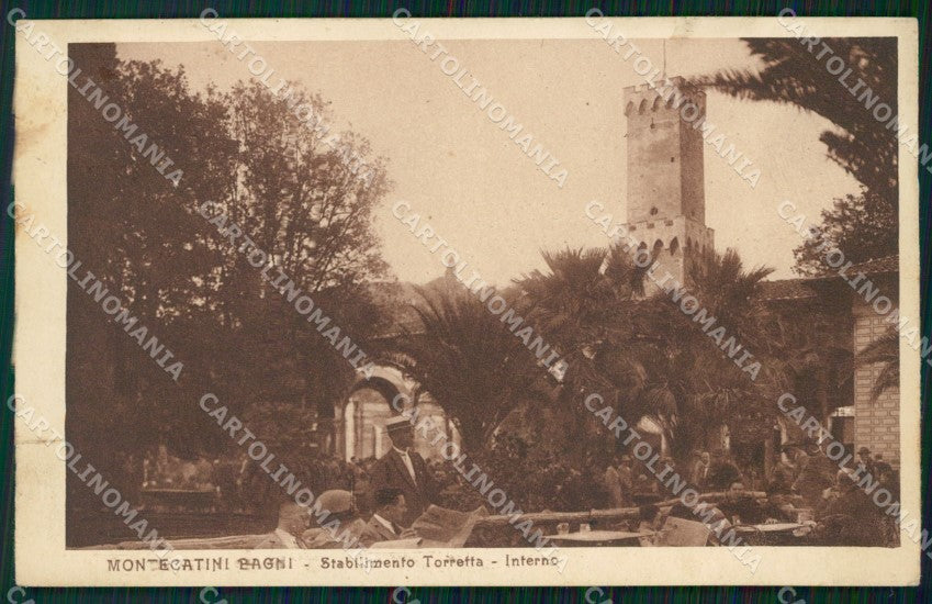 Pistoia Montecatini Stabilimento Torretta cartolina WX2109 – fronte