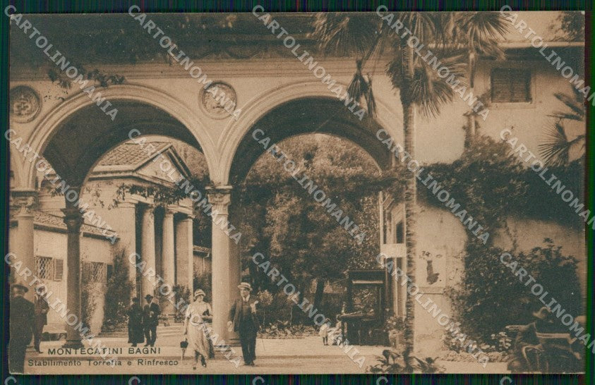 Pistoia Montecatini Stabilimento Torretta cartolina WX2111 – fronte