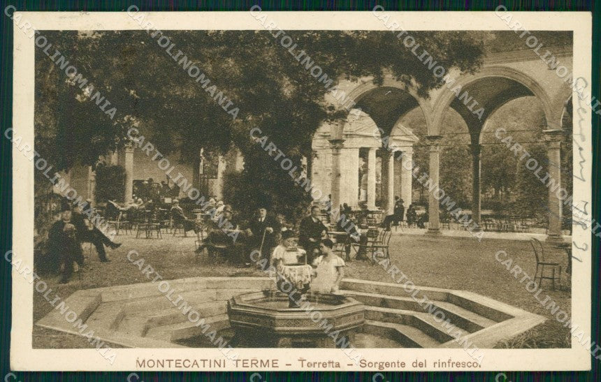 Pistoia Montecatini Stabilimento Torretta Sorgente cartolina WX2113 – fronte