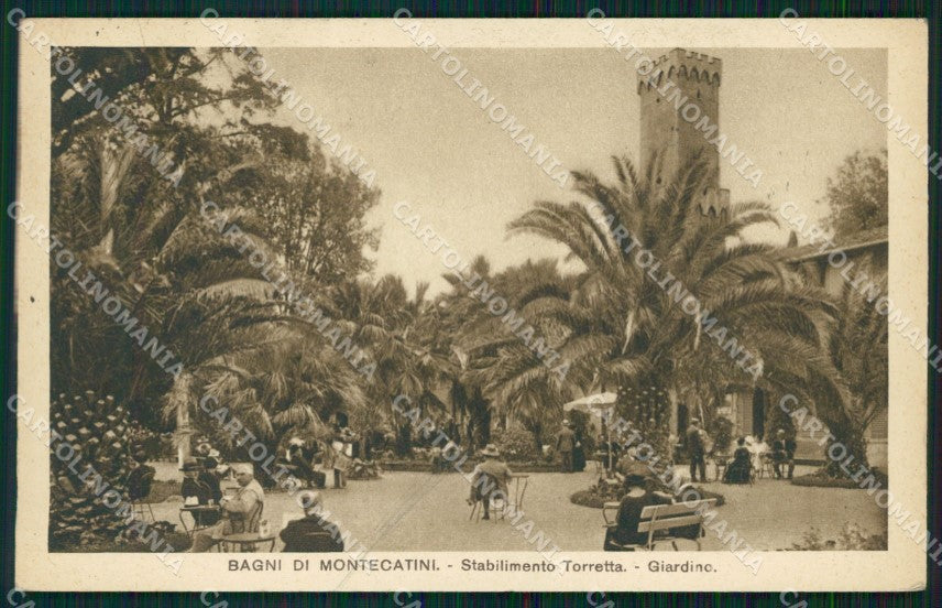 Pistoia Montecatini Stabilimento Torretta cartolina WX2115 – fronte