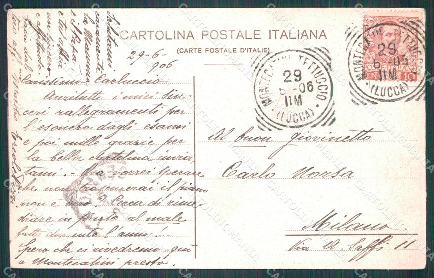 Pistoia Montecatini Parco della Torretta cartolina WX2119 – retro