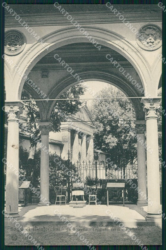 Pistoia Montecatini Stabilimento Torretta cartolina WX2121 – fronte