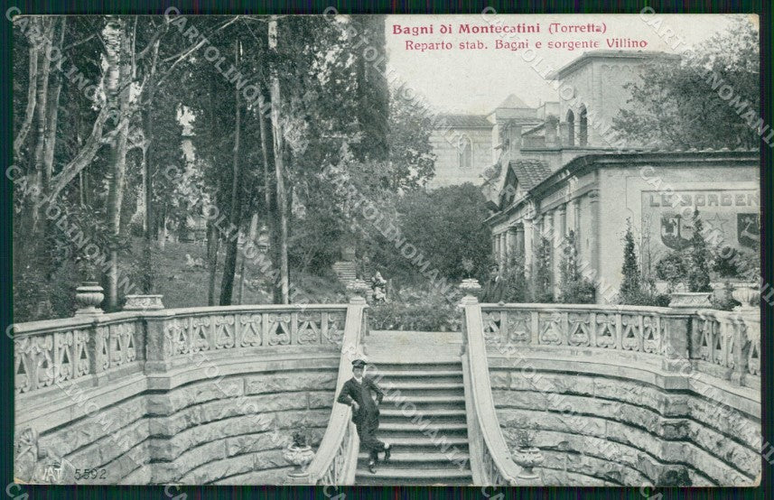 Pistoia Montecatini Stabilimento Torretta Alterocca 5592 cartolina WX2127 – fronte
