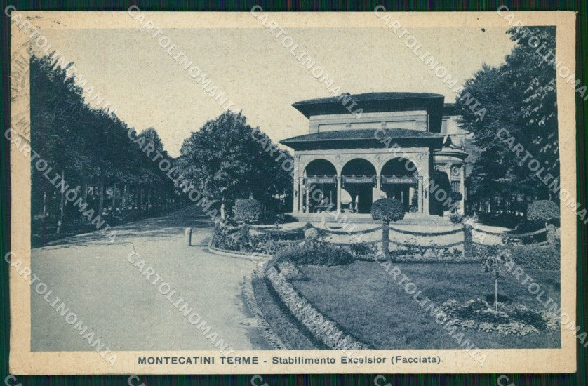 Pistoia Montecatini Stabilimento Excelsior cartolina WX2135 – fronte