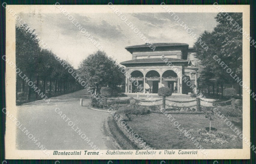 Pistoia Montecatini Stabilimento Excelsior cartolina WX2140 – fronte