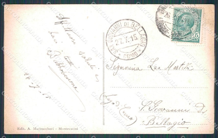Pistoia Montecatini Sorgente La Regina Alterocca 7056 cartolina WX2142 – retro