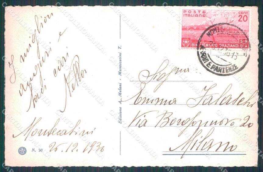 Pistoia Montecatini Stabilimento Regina cartolina WX2146 – retro