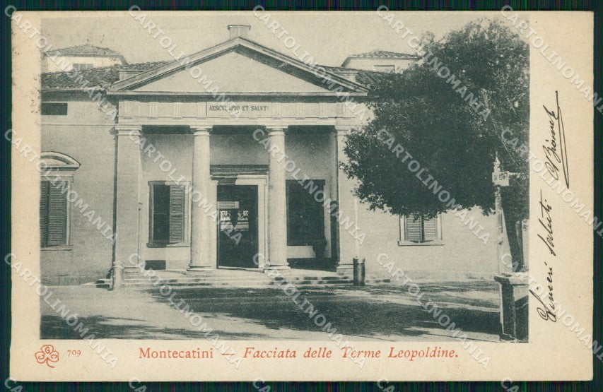 Pistoia Montecatini Stabilimento Terme Leopoldine cartolina WX2151 – fronte