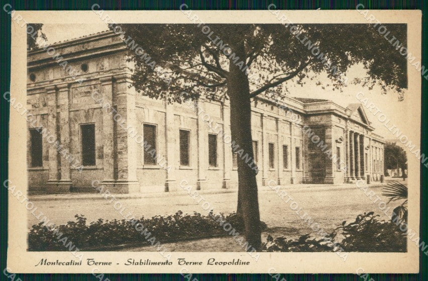 Pistoia Montecatini Stabilimento Terme Leopoldine cartolina WX2154 – fronte