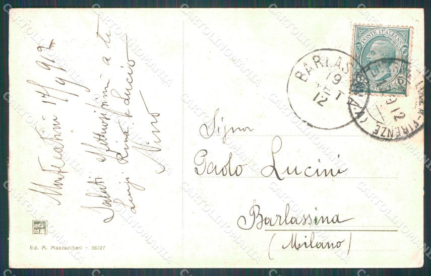 Pistoia Montecatini Stabilimento Terme Leopoldine Carrozza cartolina WX2156 – retro