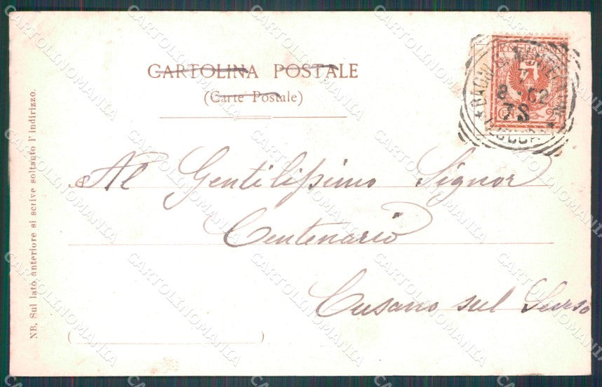 Pistoia Montecatini Sorgente Olivo PIEGHINA cartolina WX2159 – retro
