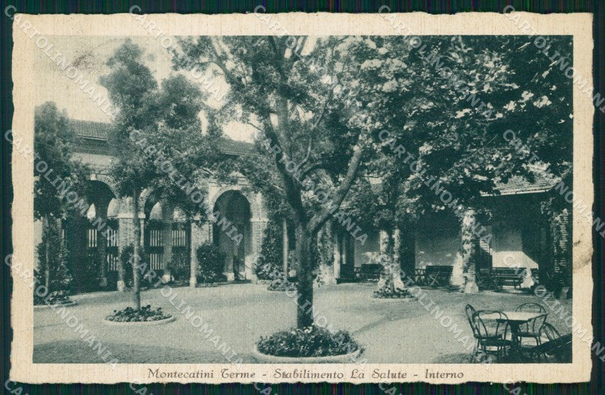 Pistoia Montecatini Stabilimento La Salute cartolina WX2162 – fronte