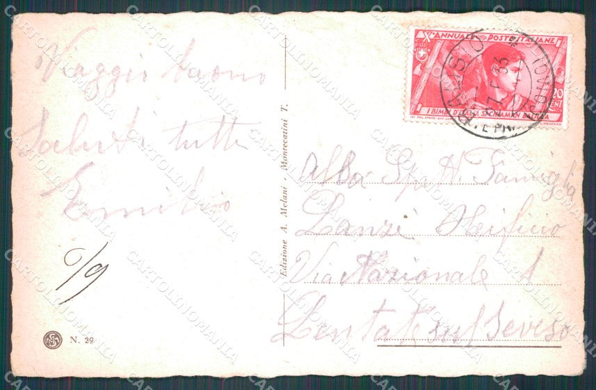 Pistoia Montecatini Stabilimento La Salute cartolina WX2163 – retro
