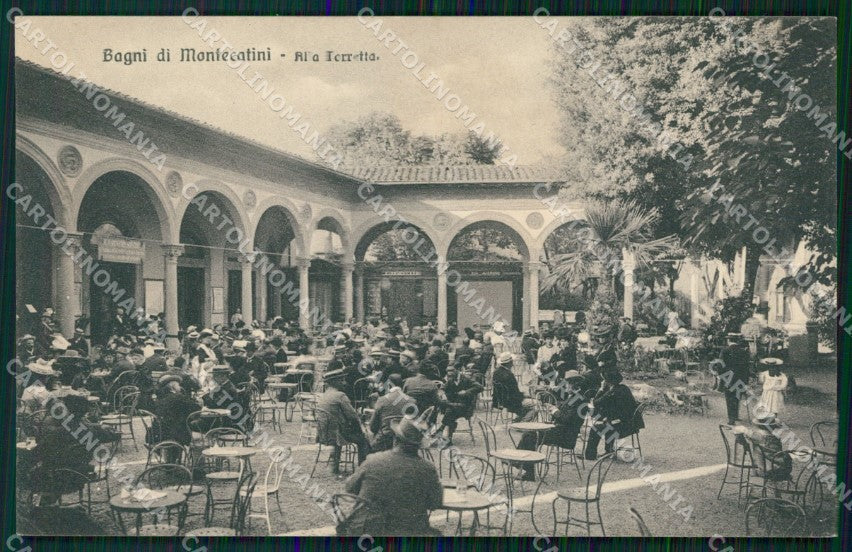 Pistoia Montecatini Stabilimento Torretta cartolina WX2166 – fronte