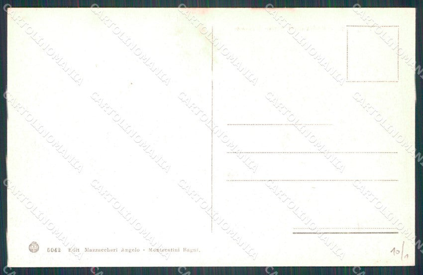 Pistoia Montecatini Stabilimento Torretta cartolina WX2166 – retro