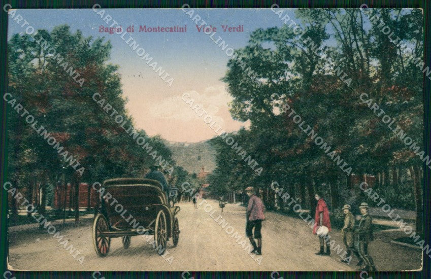 Pistoia Montecatini Viale Verdi cartolina WX2167 – fronte