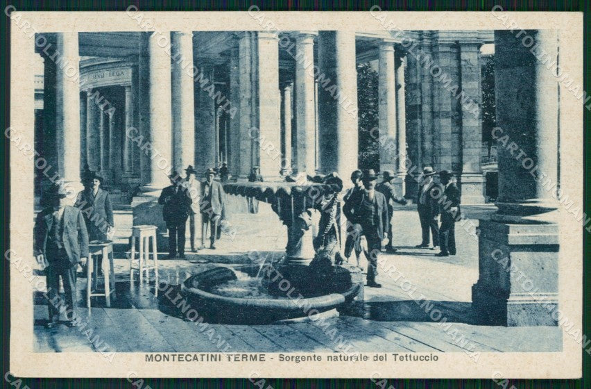 Pistoia Montecatini Sorgente Tettuccio cartolina WX2169 – fronte