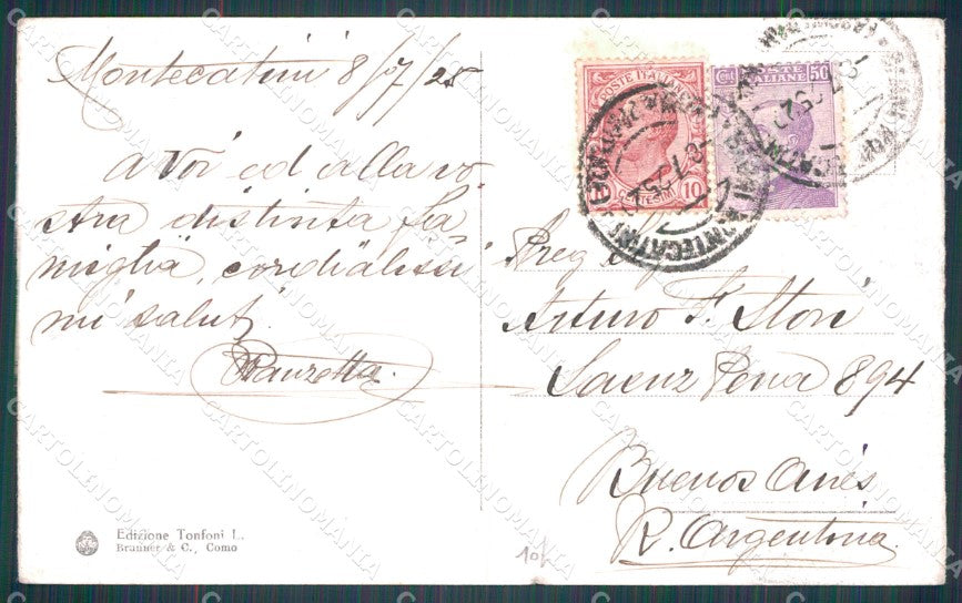 Pistoia Montecatini Viale Verdi STRAPPINO cartolina WX2170 – retro