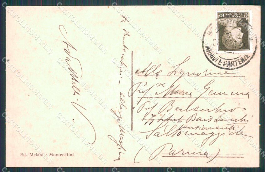 Pistoia Montecatini Alto Funicolare cartolina WX2173 – retro