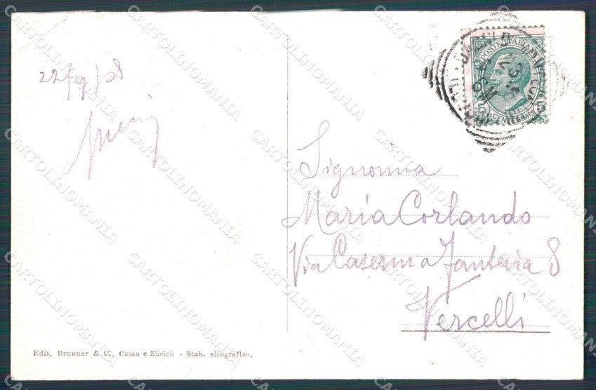 Pistoia Montecatini Alto cartolina WX2190 – retro