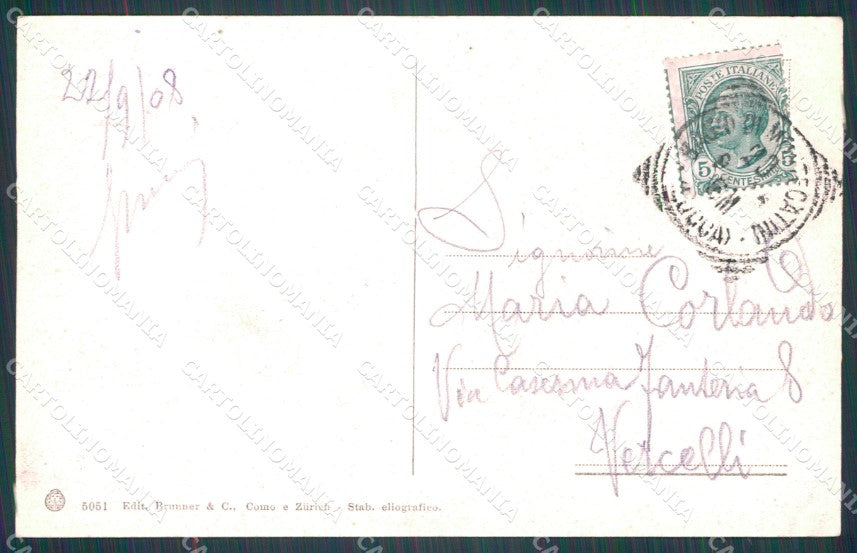 Pistoia Montecatini Alto cartolina WX2191 – retro