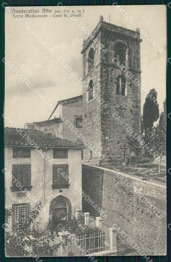 Pistoia Montecatini Alto Casa Giuseppe Giusti PIEGHINA cartolina WX2214 – fronte