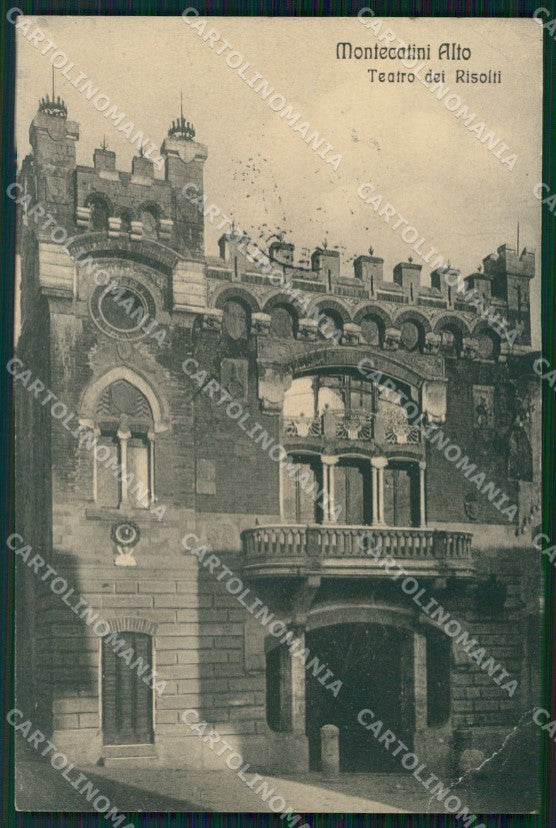 Pistoia Montecatini Alto Teatro PIEGHE cartolina WX2218 – fronte