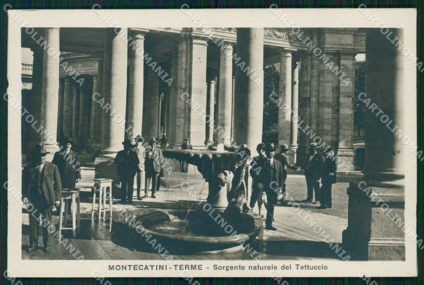 Pistoia Montecatini Sorgente Tettuccio Foto cartolina WX2231 – fronte