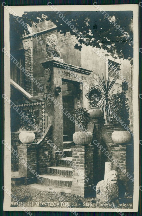 Pistoia Montecatini Stabilimento Tamerici Foto cartolina WX2235 – fronte