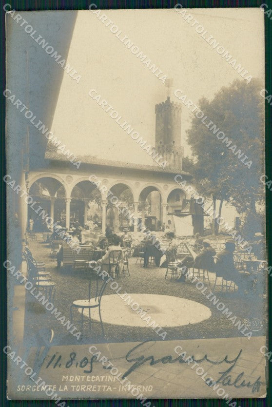 Pistoia Montecatini Sorgente Torretta Foto cartolina WX2236 – fronte